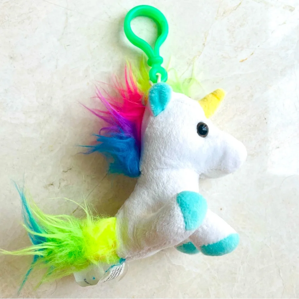 TY Unicorn bags and keychain plush